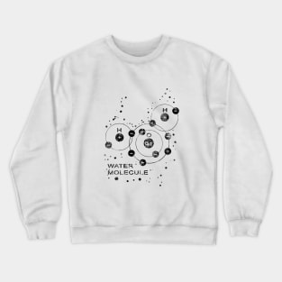 Water Molecule Crewneck Sweatshirt